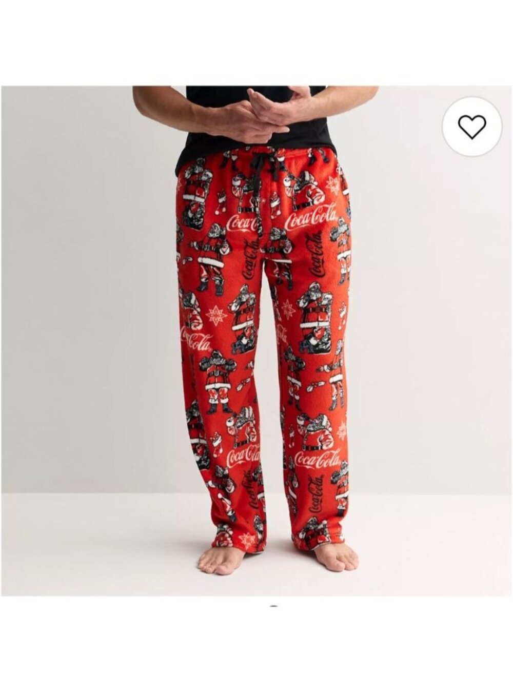 New! Coca Cola Size XXL Red Fleece Plush Christmas Pajama Pants